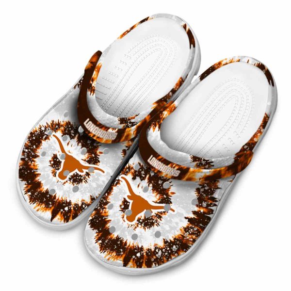 Texas Longhorns Radiant Burst Effect Crocs Trendy