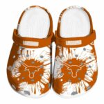 Texas Longhorns Splatter Graphics Crocs Best selling