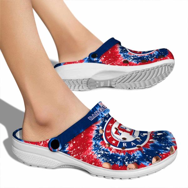 Texas Rangers Radiant Burst Effect Crocs High quality