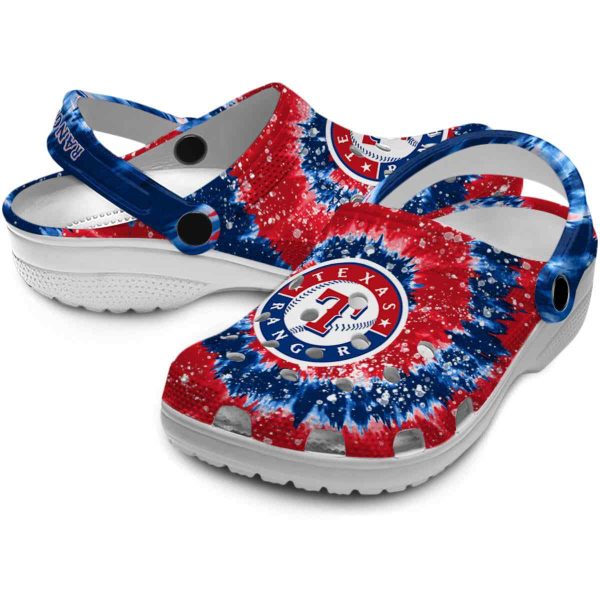 Texas Rangers Radiant Burst Effect Crocs Latest Model