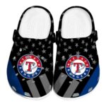 Texas Rangers Stellar Stripes Theme Crocs Best selling