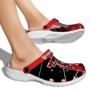 Texas Tech Red Raiders Geometric Background Crocs High quality