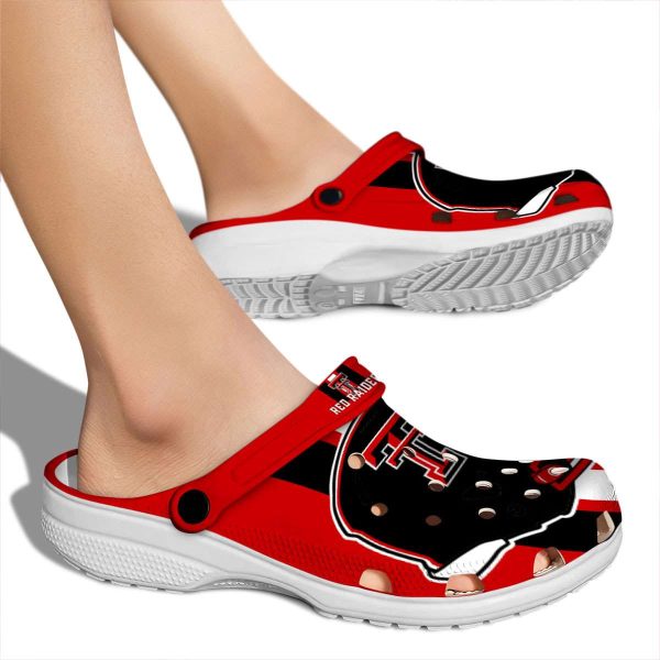 Texas Tech Red Raiders Helmet Stripes Crocs High quality