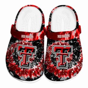 Texas Tech Red Raiders Radiant Burst Effect Crocs Best selling