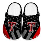 Texas Tech Red Raiders Stellar Stripes Theme Crocs Best selling