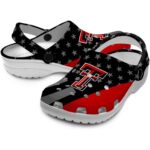 Texas Tech Red Raiders Stellar Stripes Theme Crocs Best selling
