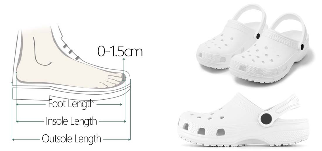 Kids crocs length