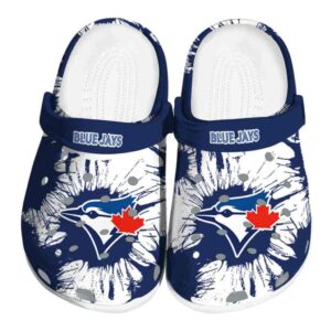 Toronto Blue Jays Splatter Graphics Crocs Best selling