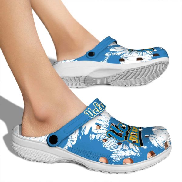 UCLA Bruins Splatter Graphics Crocs High quality