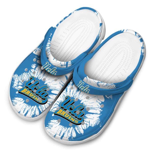 UCLA Bruins Splatter Graphics Crocs Trendy