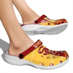 USC Trojans Geometric Background Crocs High quality