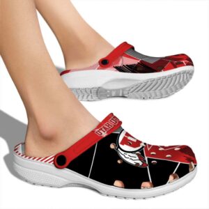 Utah Utes Geometric Background Crocs High quality