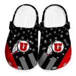 Utah Utes Stellar Stripes Theme Crocs Best selling