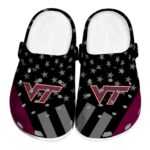 Virginia Tech Hokies Stellar Stripes Theme Crocs Best selling