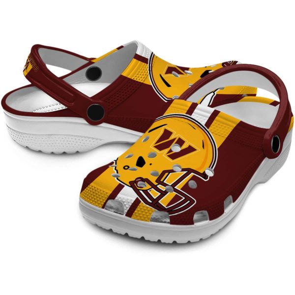 Washington Commanders Helmet Stripes Crocs Latest Model