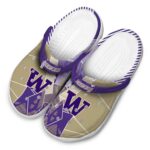 Washington Huskies Geometric Background Crocs Best selling