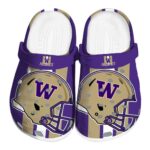 Washington Huskies Helmet Stripes Crocs Best selling