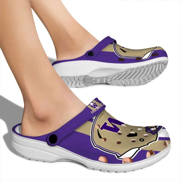 Washington Huskies Helmet Stripes Crocs High quality