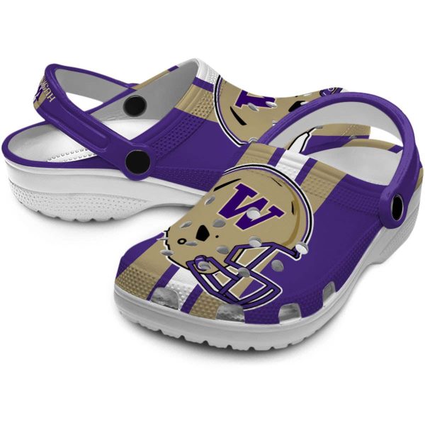 Washington Huskies Helmet Stripes Crocs Latest Model