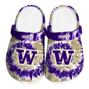 Washington Huskies Radiant Burst Effect Crocs Best selling