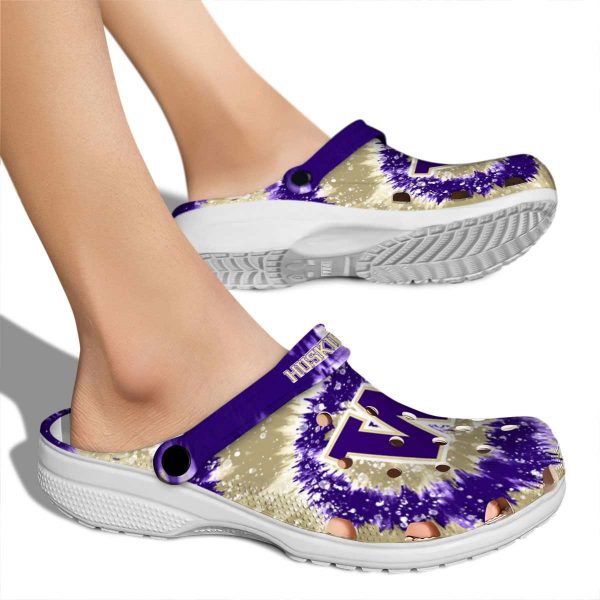 Washington Huskies Radiant Burst Effect Crocs High quality