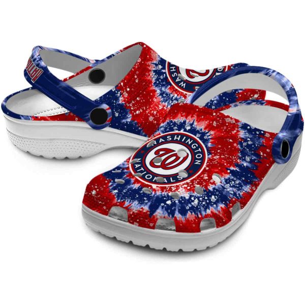 Washington Nationals Radiant Burst Effect Crocs Latest Model