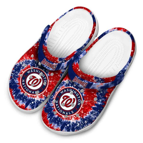 Washington Nationals Radiant Burst Effect Crocs Trendy