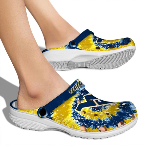 West Virginia Mountaineers Radiant Burst Effect Crocs High quality