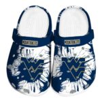 West Virginia Mountaineers Splatter Graphics Crocs Best selling