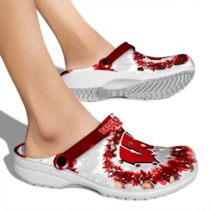 Wisconsin Badgers Radiant Burst Effect Crocs High quality