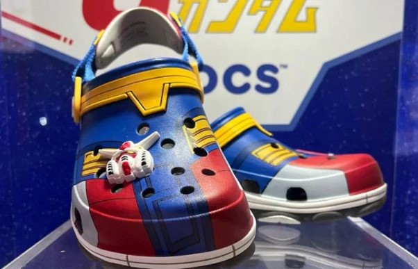 Gundam Crocs with rugged outsole