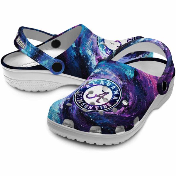 Alabama Crimson Tide Galaxy Swirl Crocs Premium grade