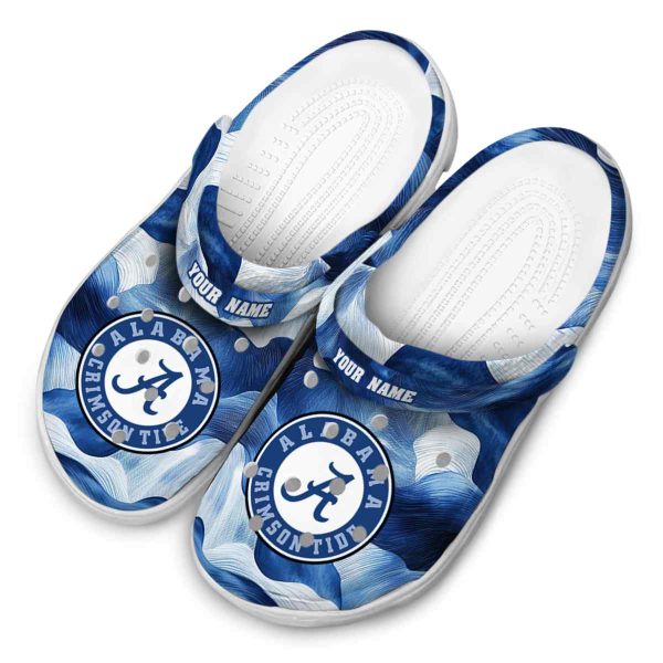 Alabama Crimson Tide Ocean Waves Crocs Top rated