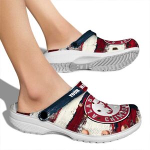 Alabama Crimson Tide Patriotic Stripes Crocs New Arrival