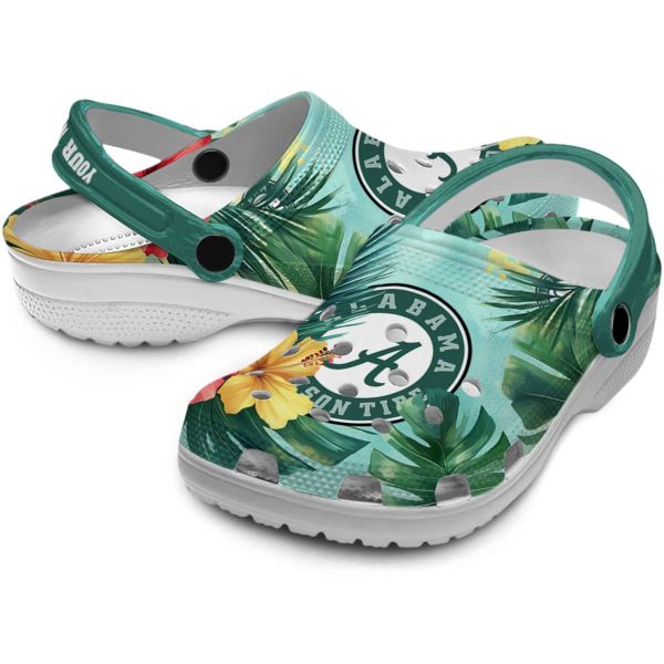 Alabama Crimson Tide Tropical Vibes Crocs Premium grade