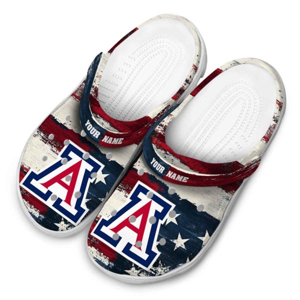 Arizona Wildcats Patriotic Stripes Crocs Top rated