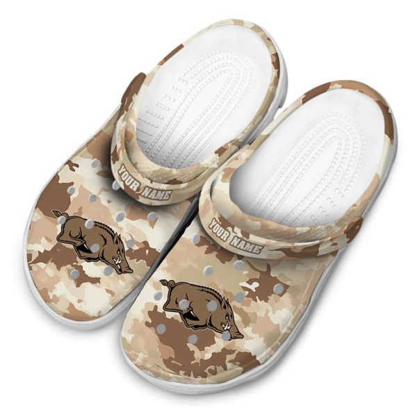 Arkansas Razorbacks Desert Camo Crocs Top rated