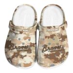 Atlanta Braves Desert Camo Clog 1 Atlanta Braves Desert Camo Crocs Fashion forward