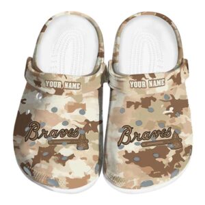 Atlanta Braves Desert Camo Crocs Fashion forward