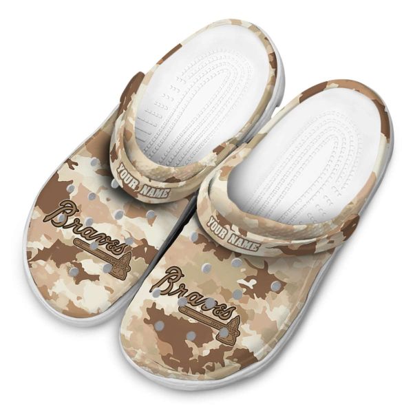 Atlanta Braves Desert Camo Crocs Top rated