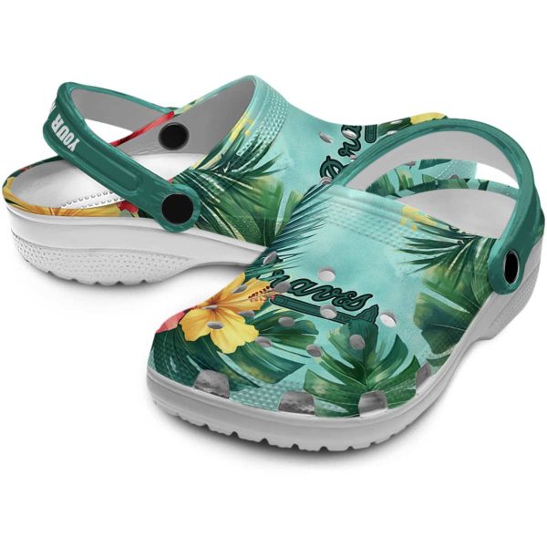 Atlanta Braves Tropical Vibes Crocs Premium grade