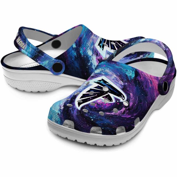Atlanta Falcons Galaxy Swirl Crocs Premium grade