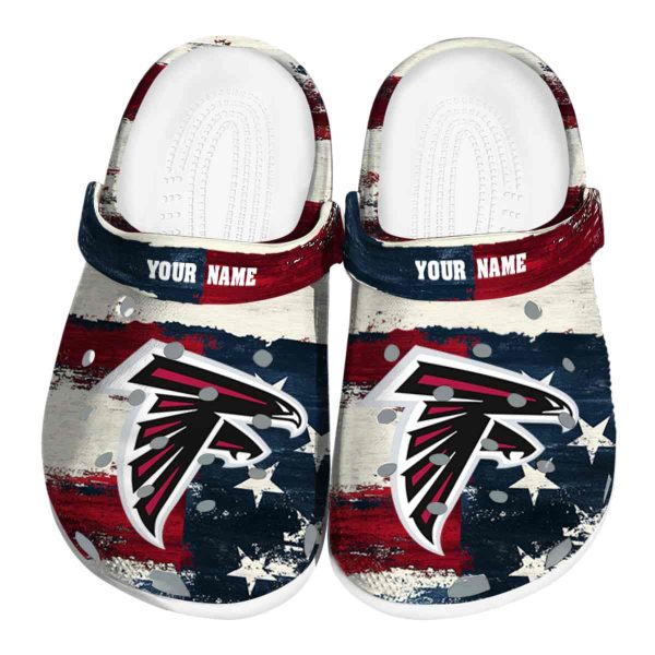 Atlanta Falcons Patriotic Stripes Crocs Fashion forward