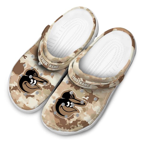 Baltimore Orioles Desert Camo Crocs Top rated