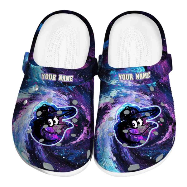 Baltimore Orioles Galaxy Swirl Crocs Fashion forward