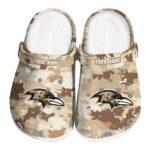 Baltimore Ravens Desert Camo Crocs Fashion forward