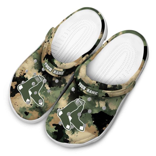 Boston Red Sox Camouflage Craze Crocs Top rated