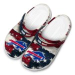 Buffalo Bills Patriotic Stripes Crocs Fashion forward