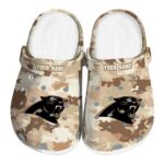 Carolina Panthers Desert Camo Crocs Fashion forward