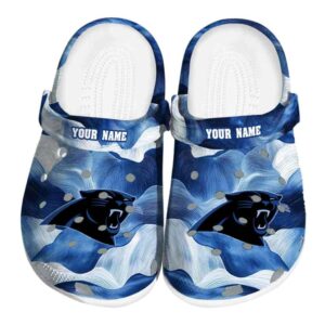 Carolina Panthers Ocean Waves Crocs Fashion forward